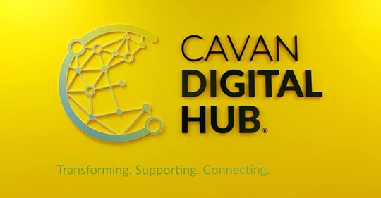 Cavan Digital Hub Logo - Yellow