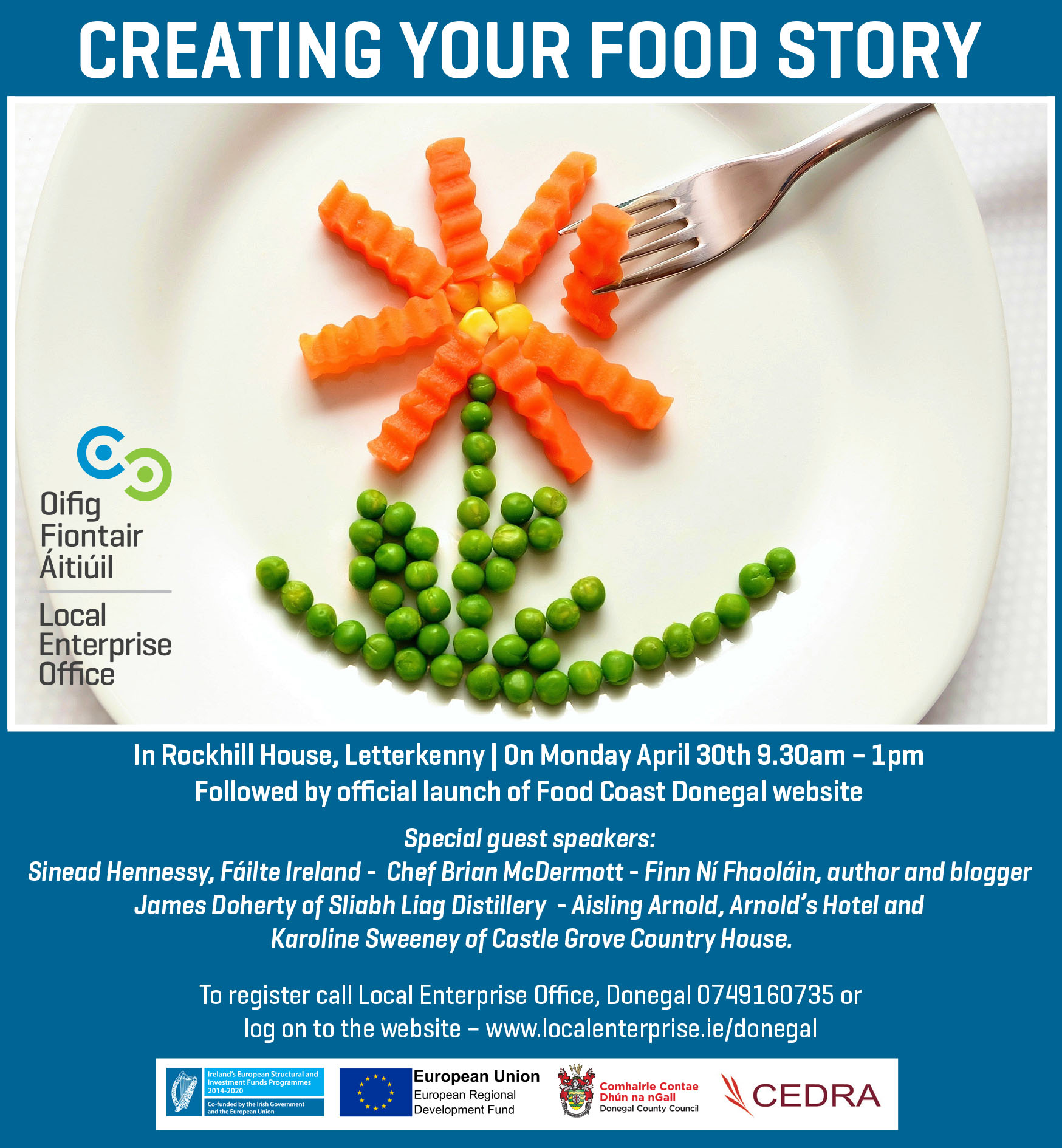 Create Your Food Story Logo