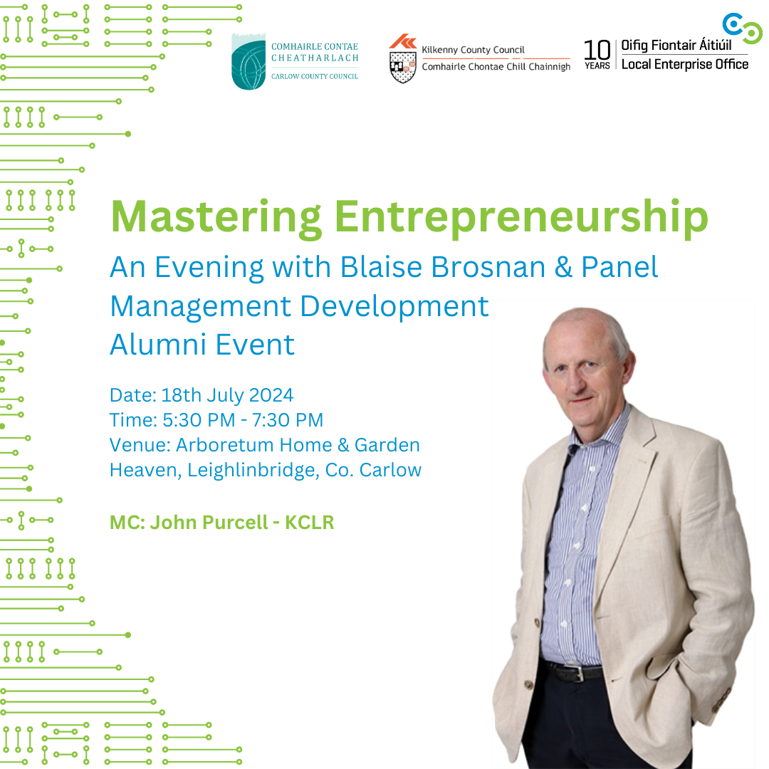 Mastering Entrepreneurship: An Evening with Blaise Brosnan