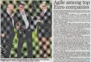 Agile Among Top Euro Companies front page preview
                  