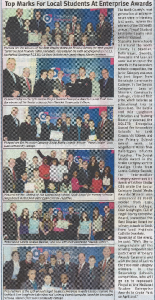Top Marks for Local Students At Enterprise Awards front page preview
                  