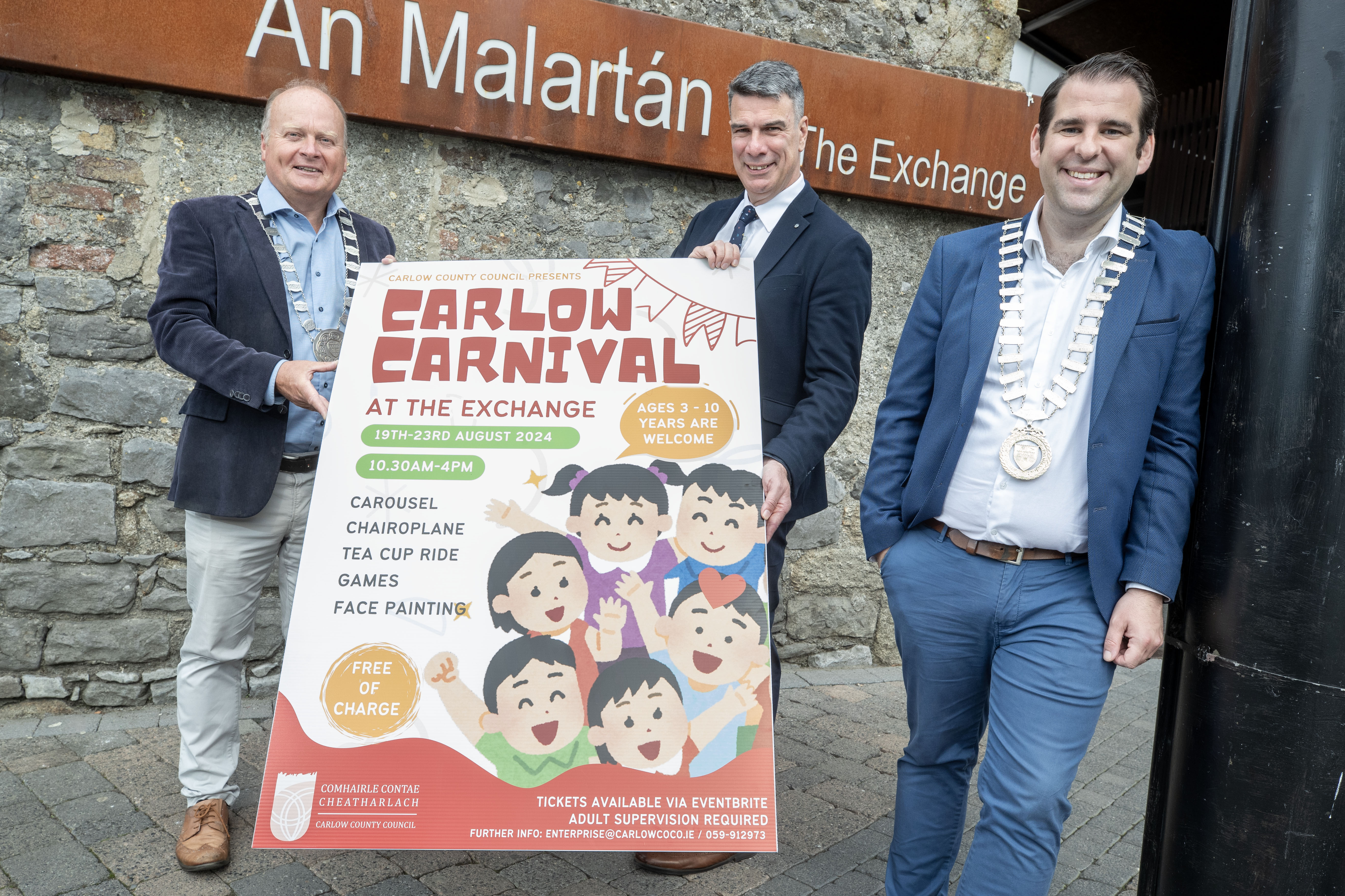 Carlow County Council bring free Carlow Carnival at The Exchange, Potato Market during August. Carlow County Council bring free Carlow Carnival at The Exchange, Potato Market during August.