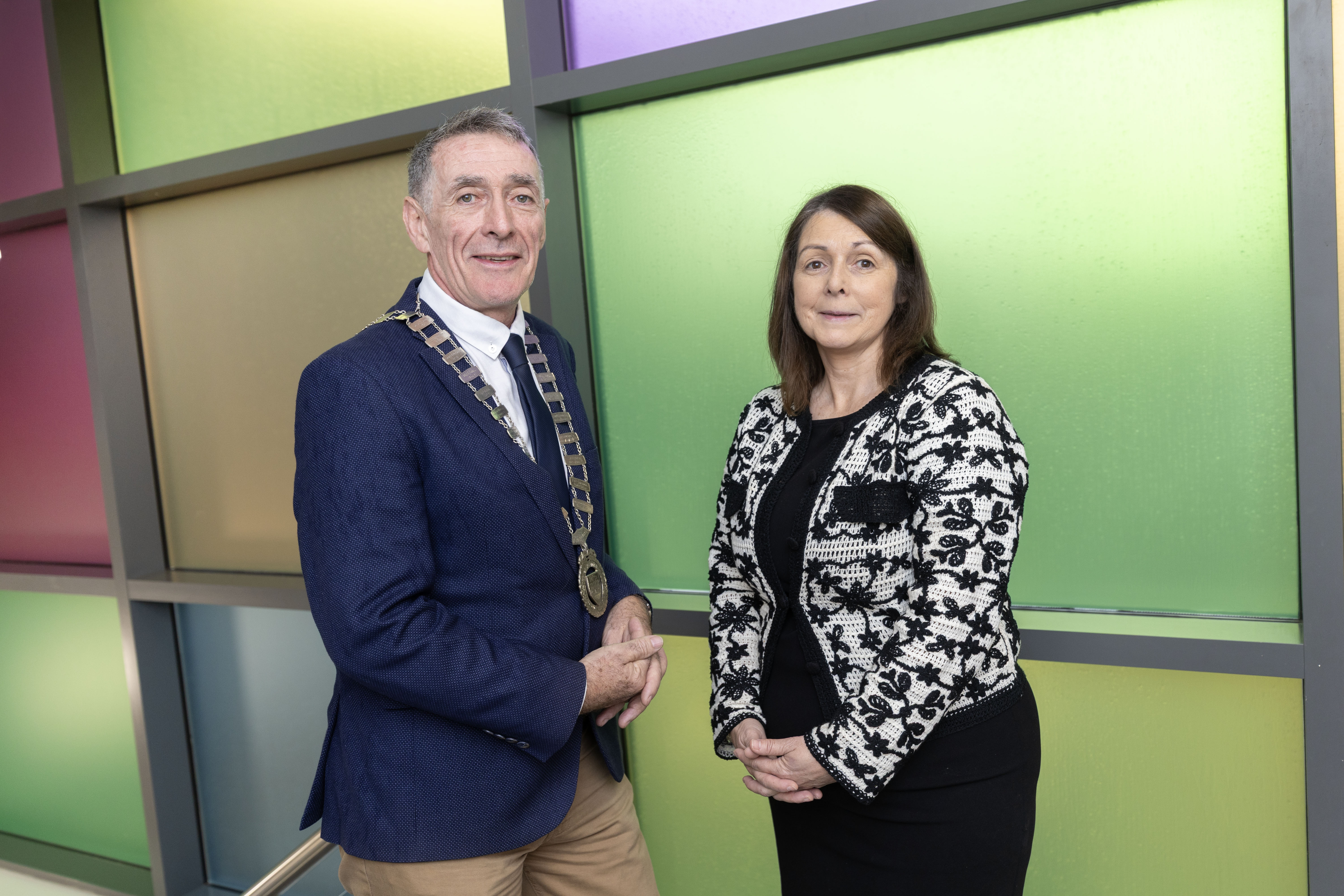 Cllr Paul Doogue and Linda