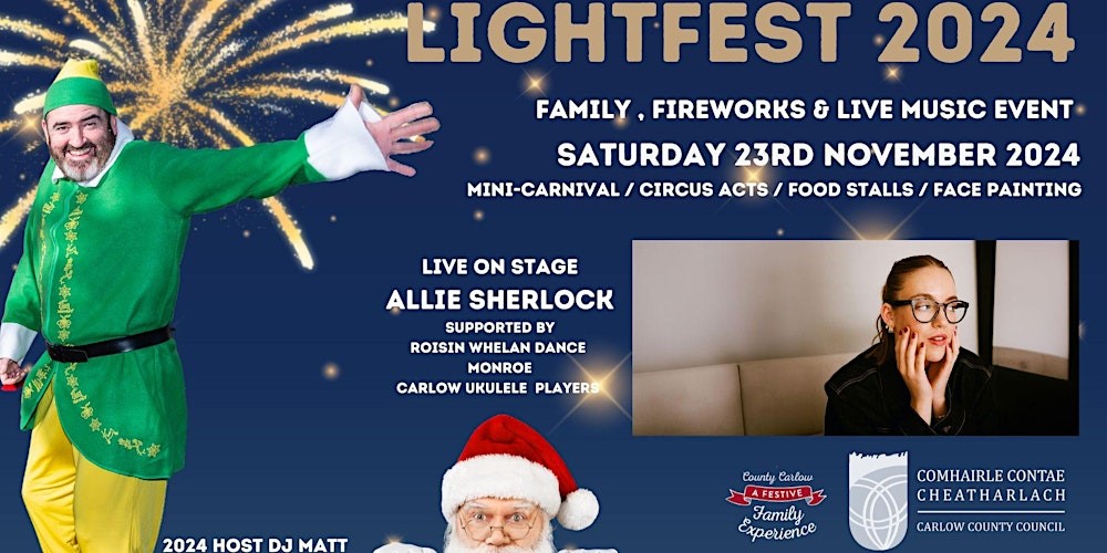 Carlow Gears Up for Lightfest 2024 – A Festive Celebration for All Ages!