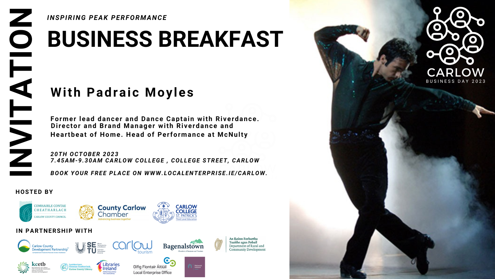 Carlow Business Day - Inspiring Peak Performance Breakfast with Padraic Moyles
