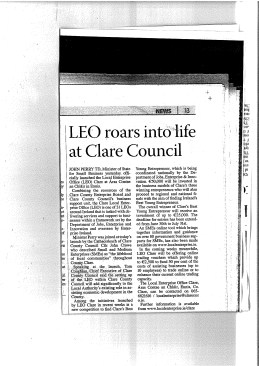 Launch of LEO Office in Clare People