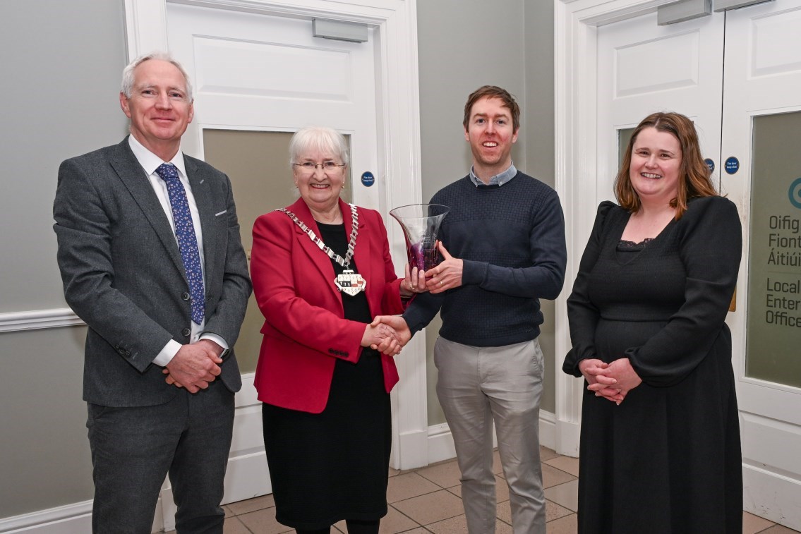 Start Up Kilkenny based Tech Company Huwmo Ltd receives County Enterprise Award 