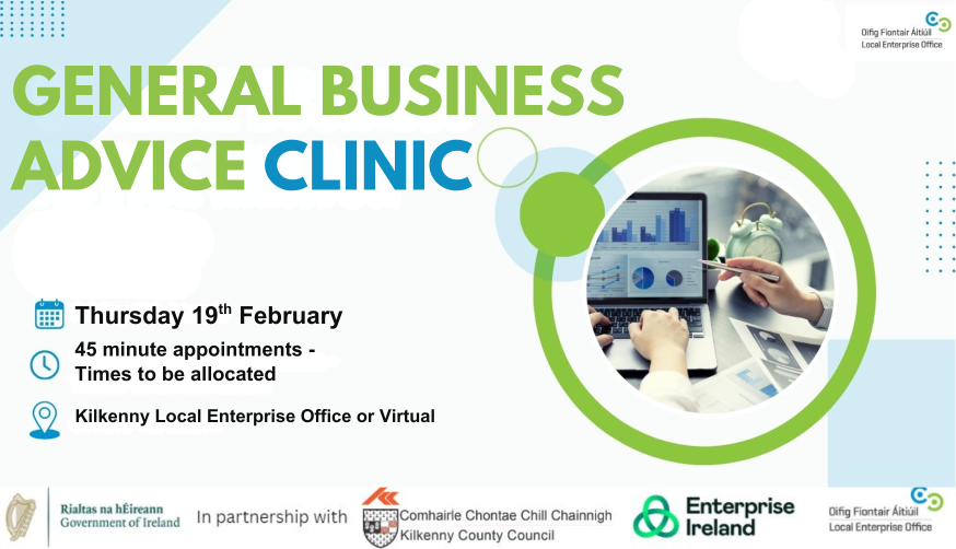 General Business Advice Clinic one to one Appointments - 19th February