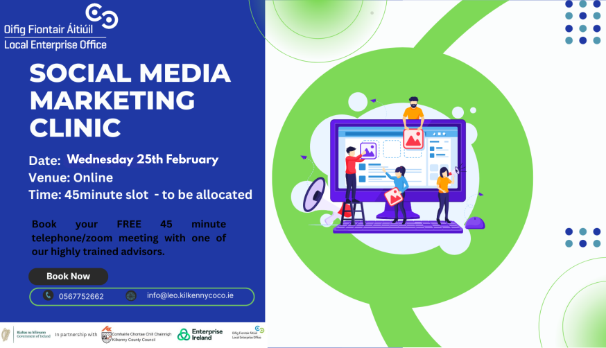 Social Media Marketing Clinic - one to one appointments - 25th February