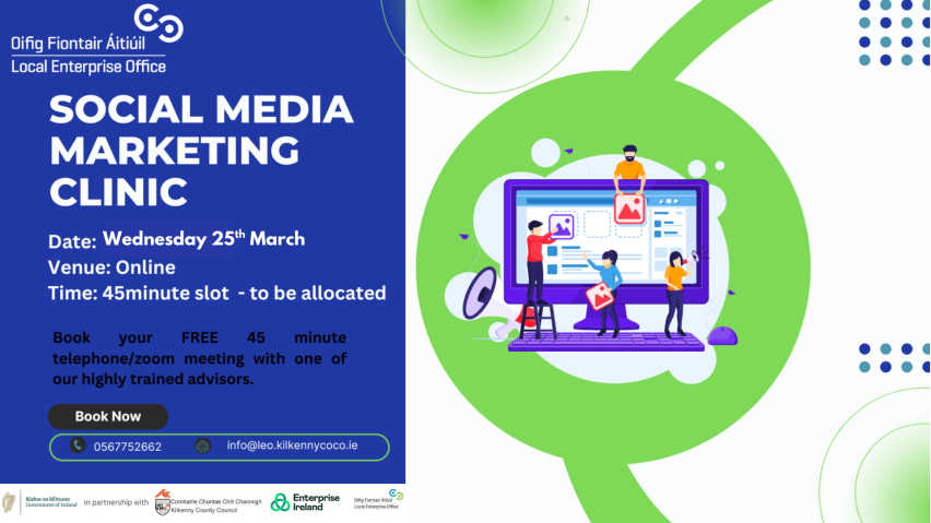 Social Media Marketing Clinic - one to one appointments - 25th March