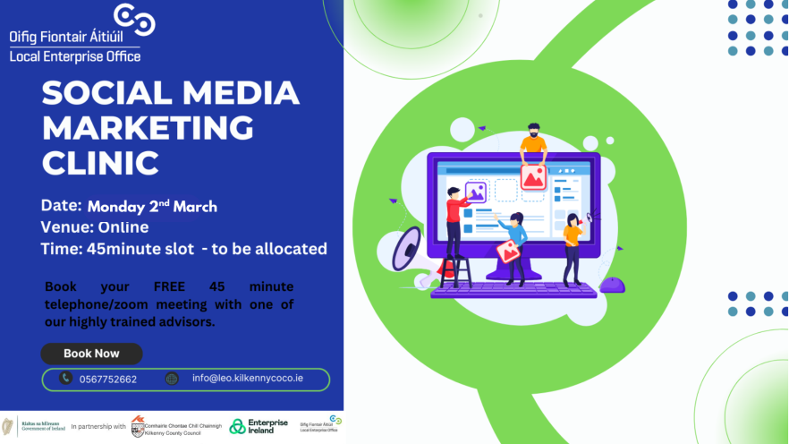 Social Media Marketing Clinic - one to one appointments - 2nd March