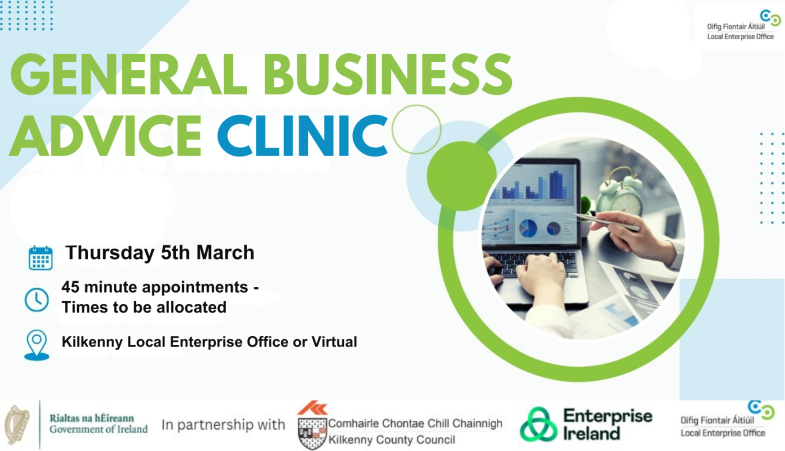 General Business Advice Clinic one to one Appointments - 5th March