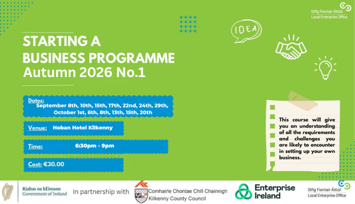 Starting a Business Programme Autumn 2026 No1