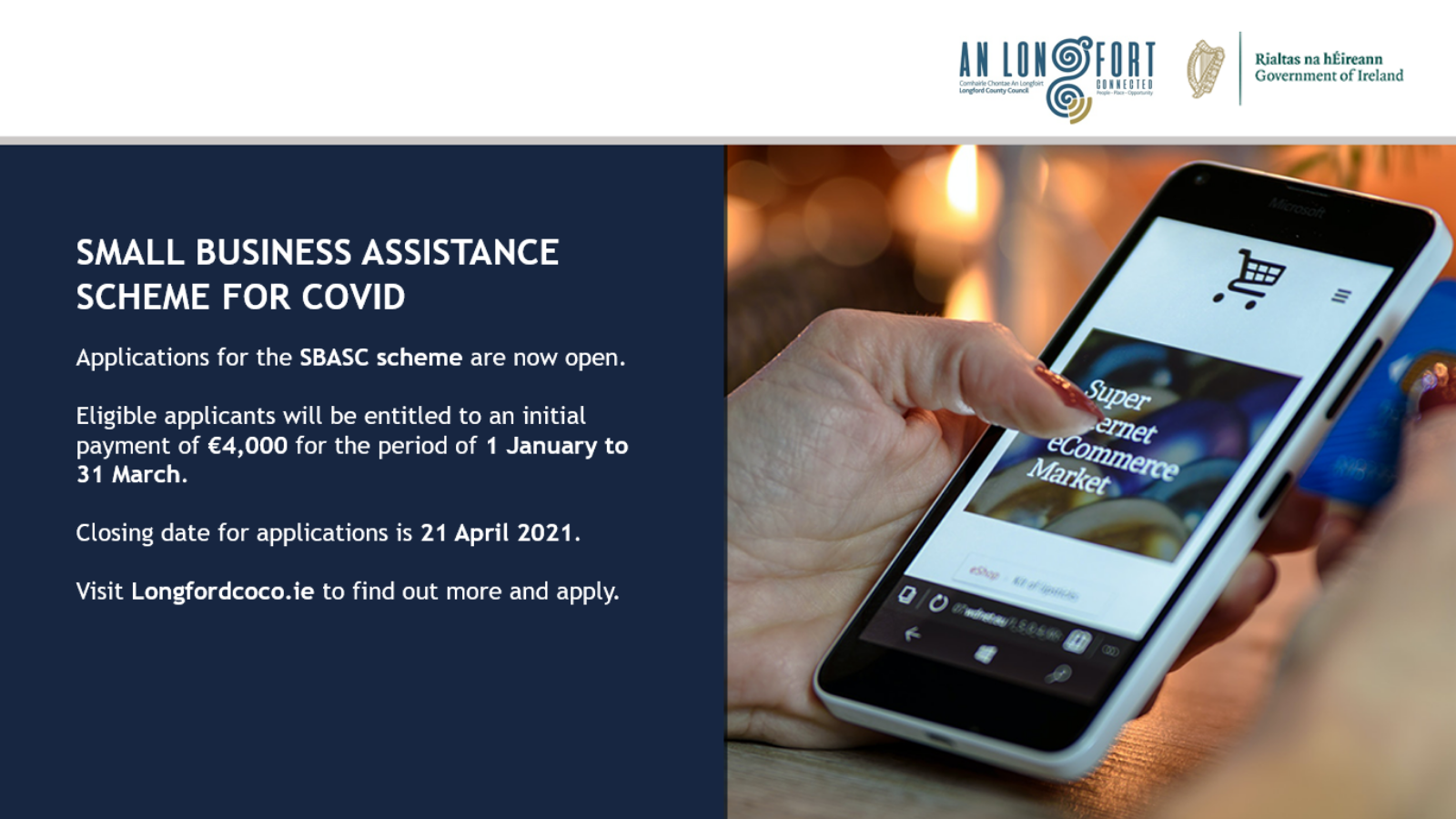 Small Business Assistance Scheme for COVID (SBASC) Header