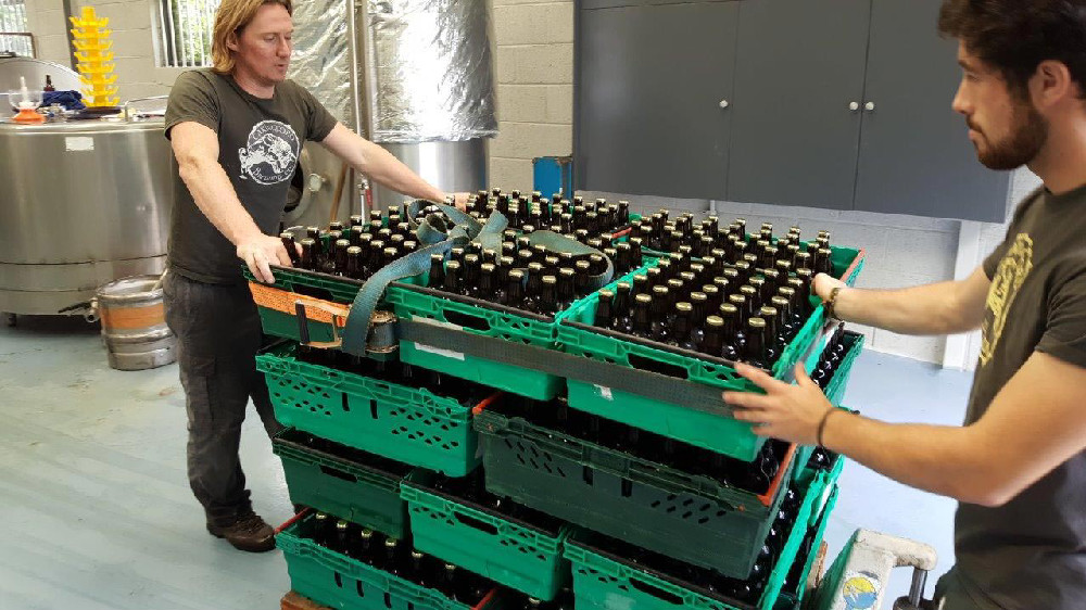 Des-and-assistant-in-Carlingford-Brewery