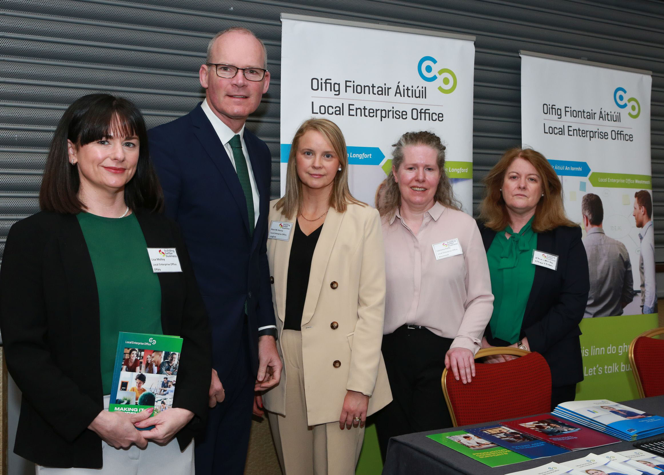 Minister Coveney with LEO midlands Building Better Business