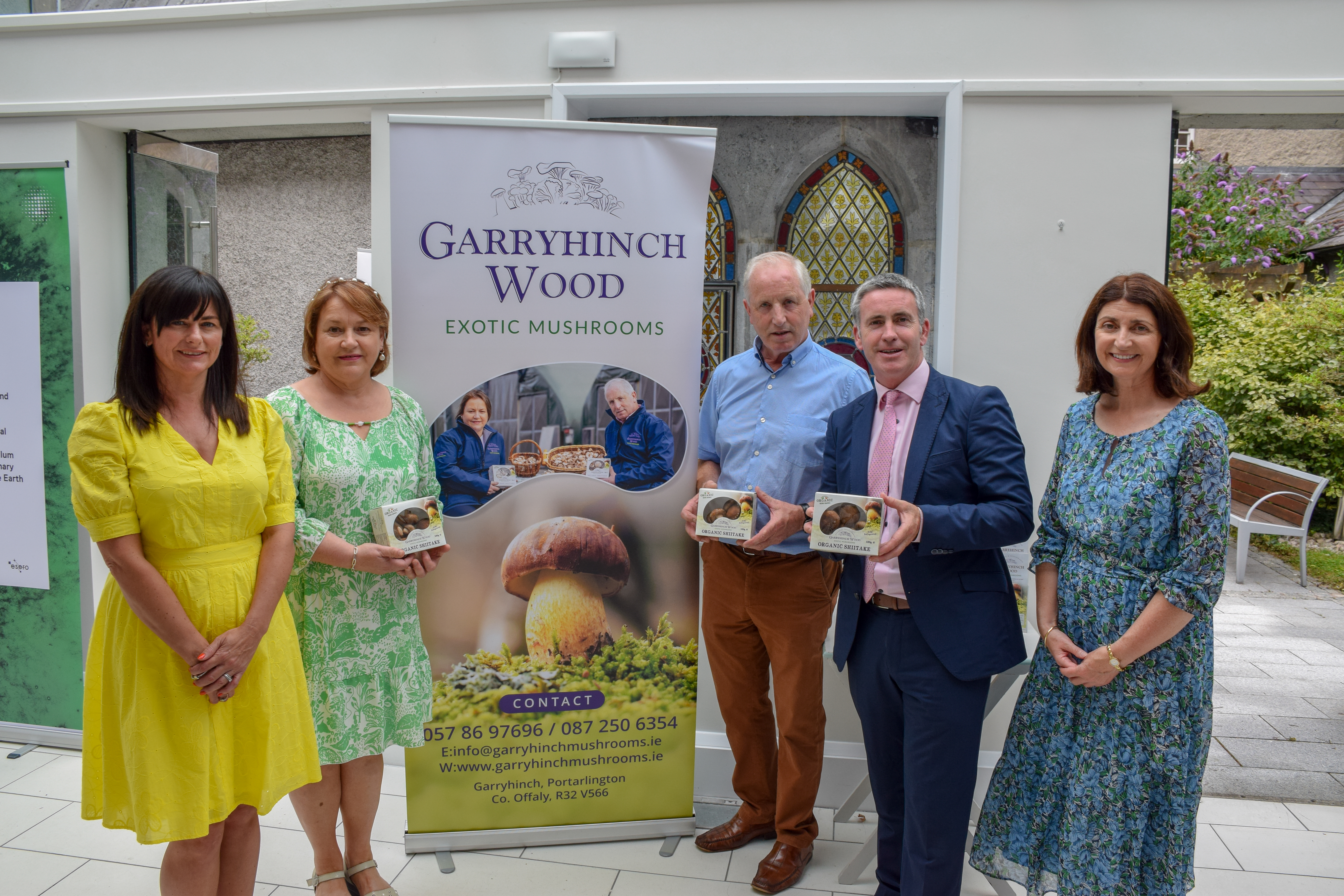 Minister English with Garryhinch Wood Exotic Mushrooms