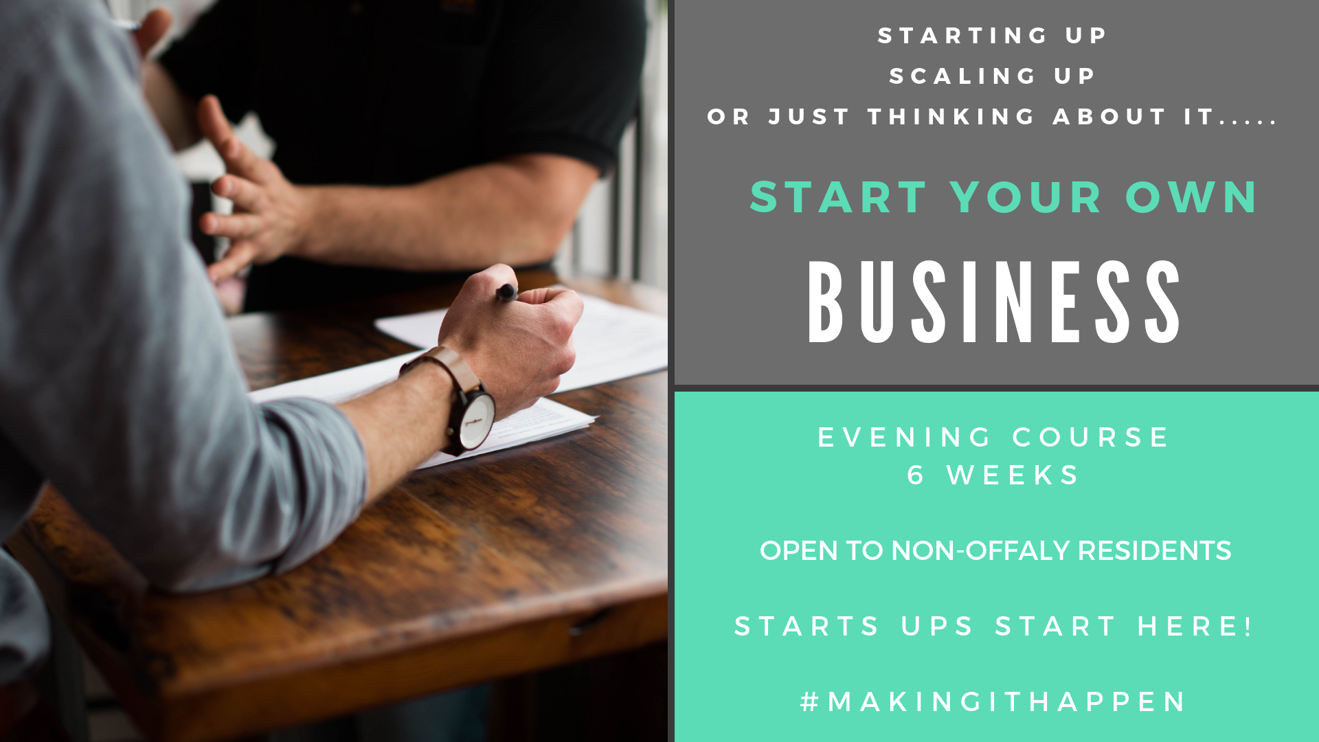 3 day Start your Own Business Course (Tullamore) - Local Enterprise