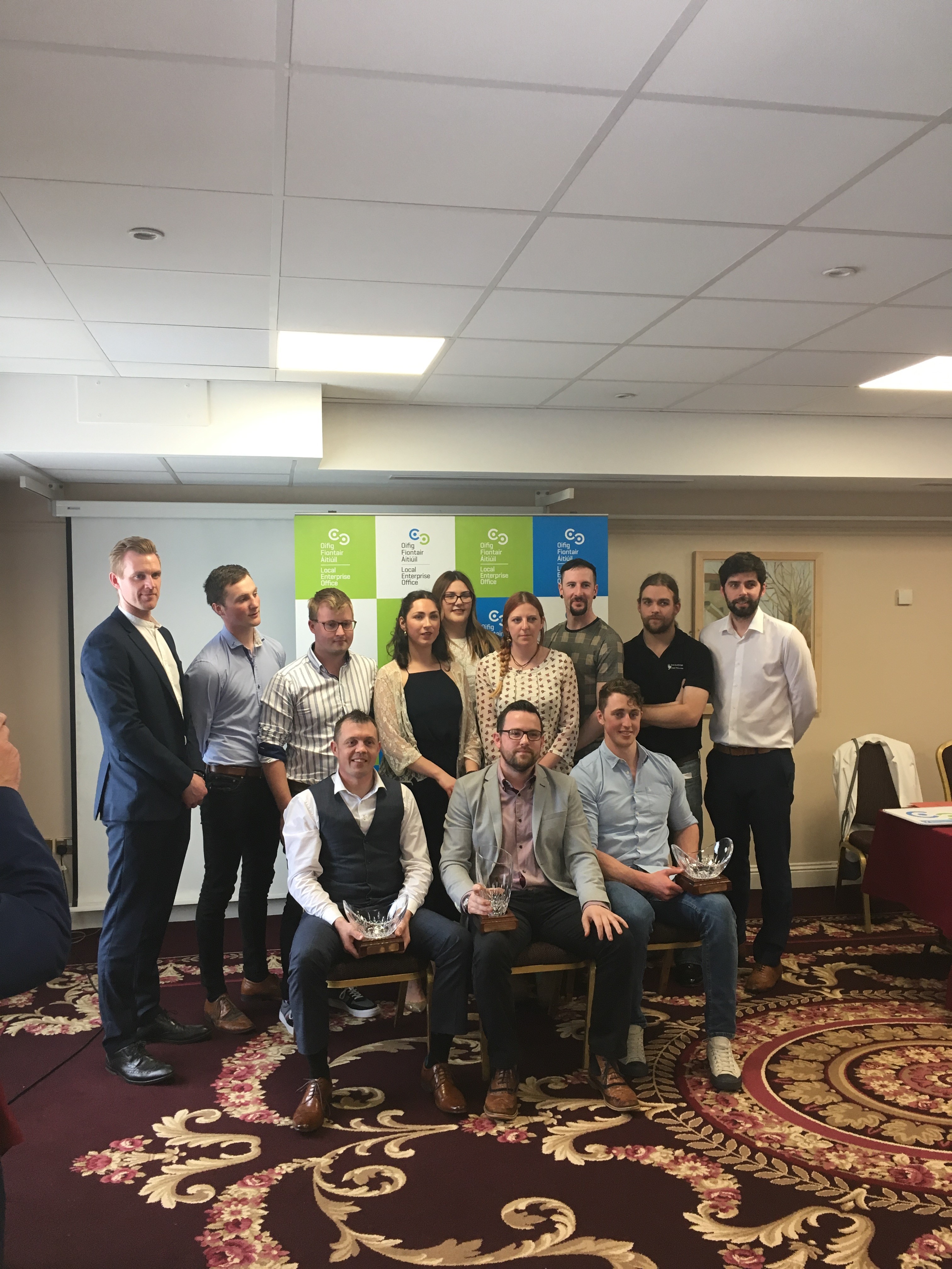 winners of the County Roscommon Final of Ireland’s Best Young Entrepreneur