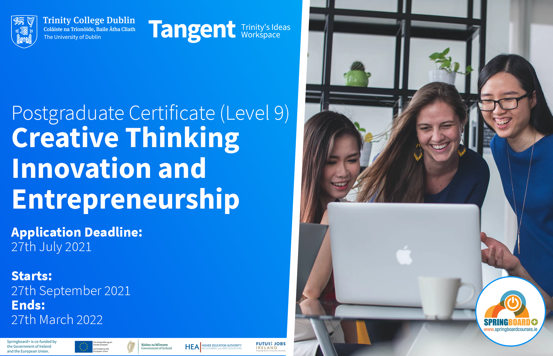 TCD Tangent Diploma in Creative Thinking Innovation & Entrepreneurship