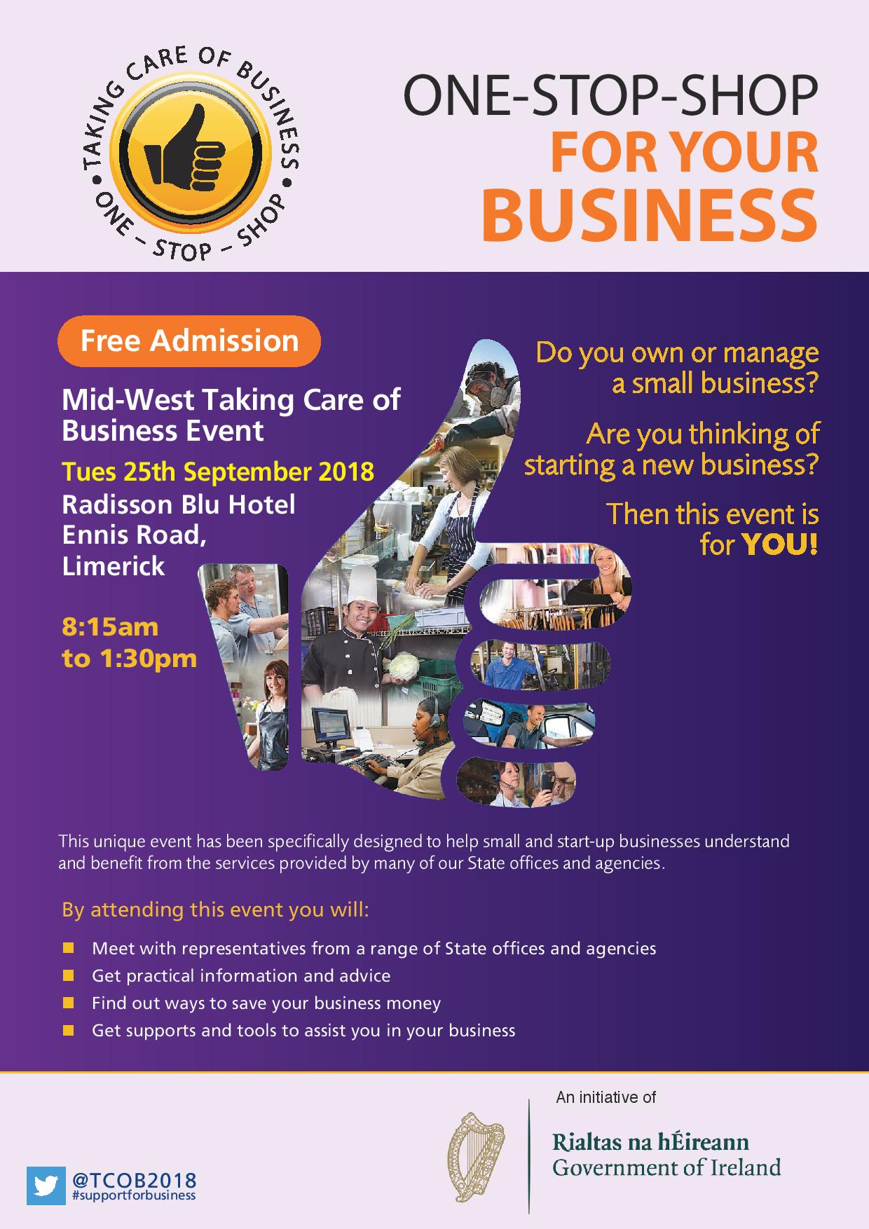 Taking care of business event