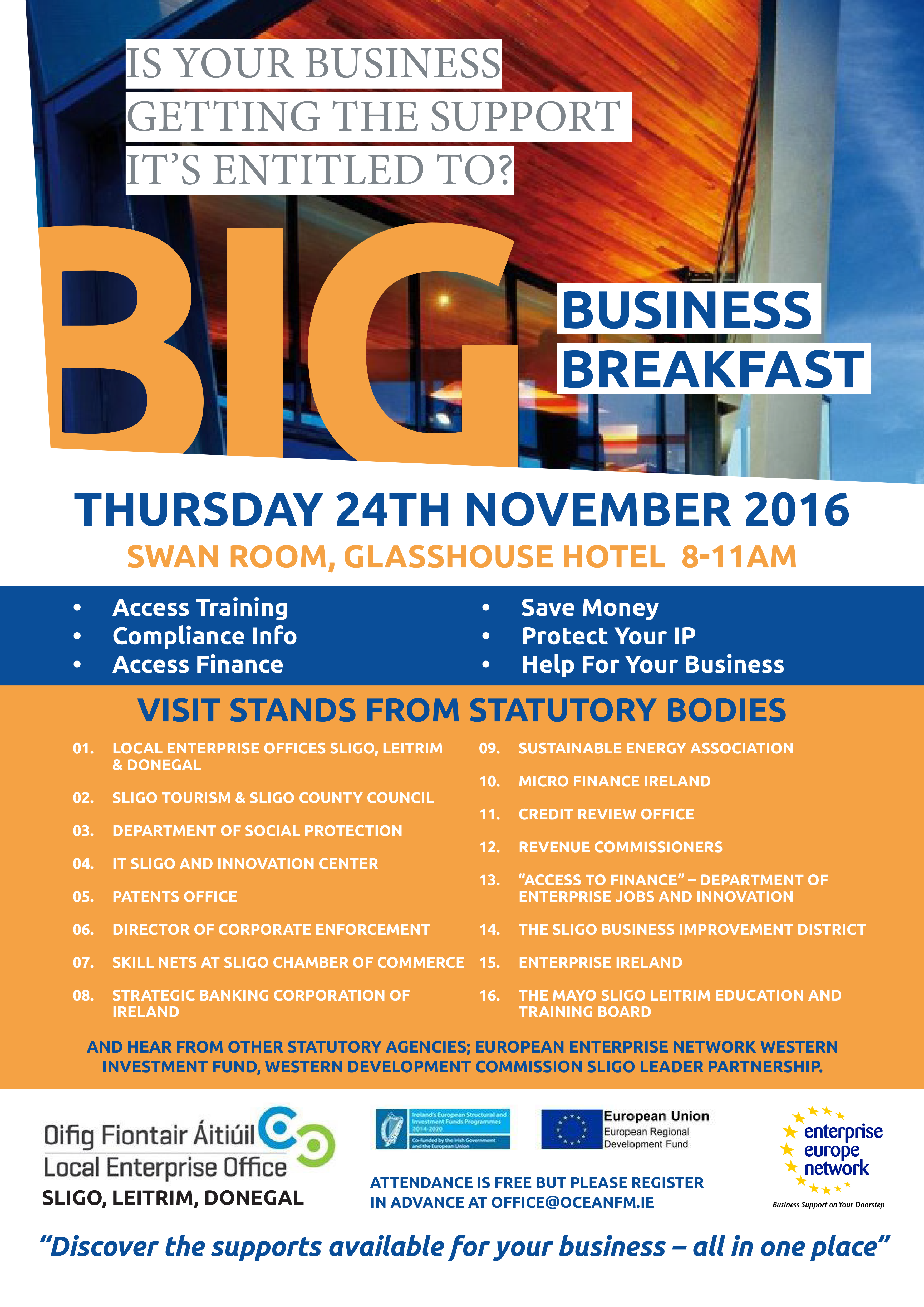 Big Business Breakfast Poster Sligo Big Business Breakfast Poster Sligo