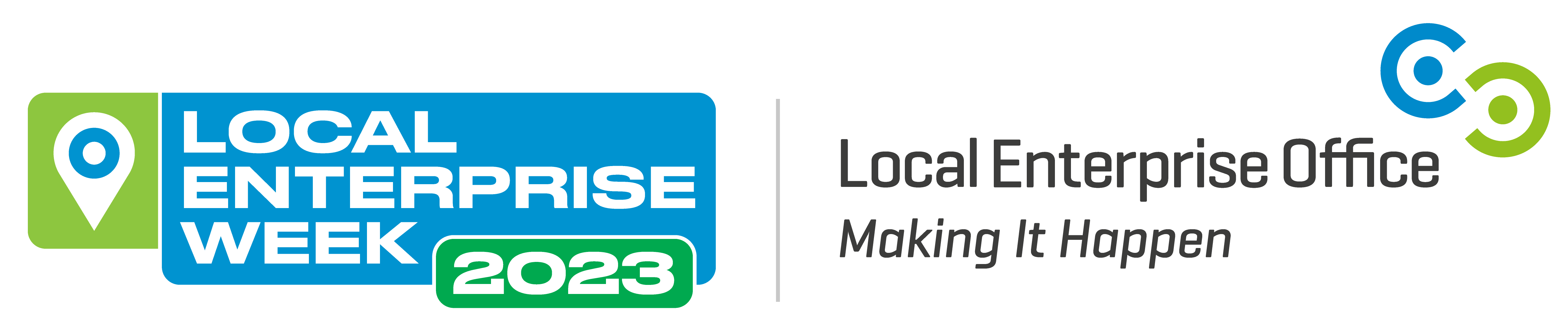 Local Enterprise Week Logo Making it Happen 2023
