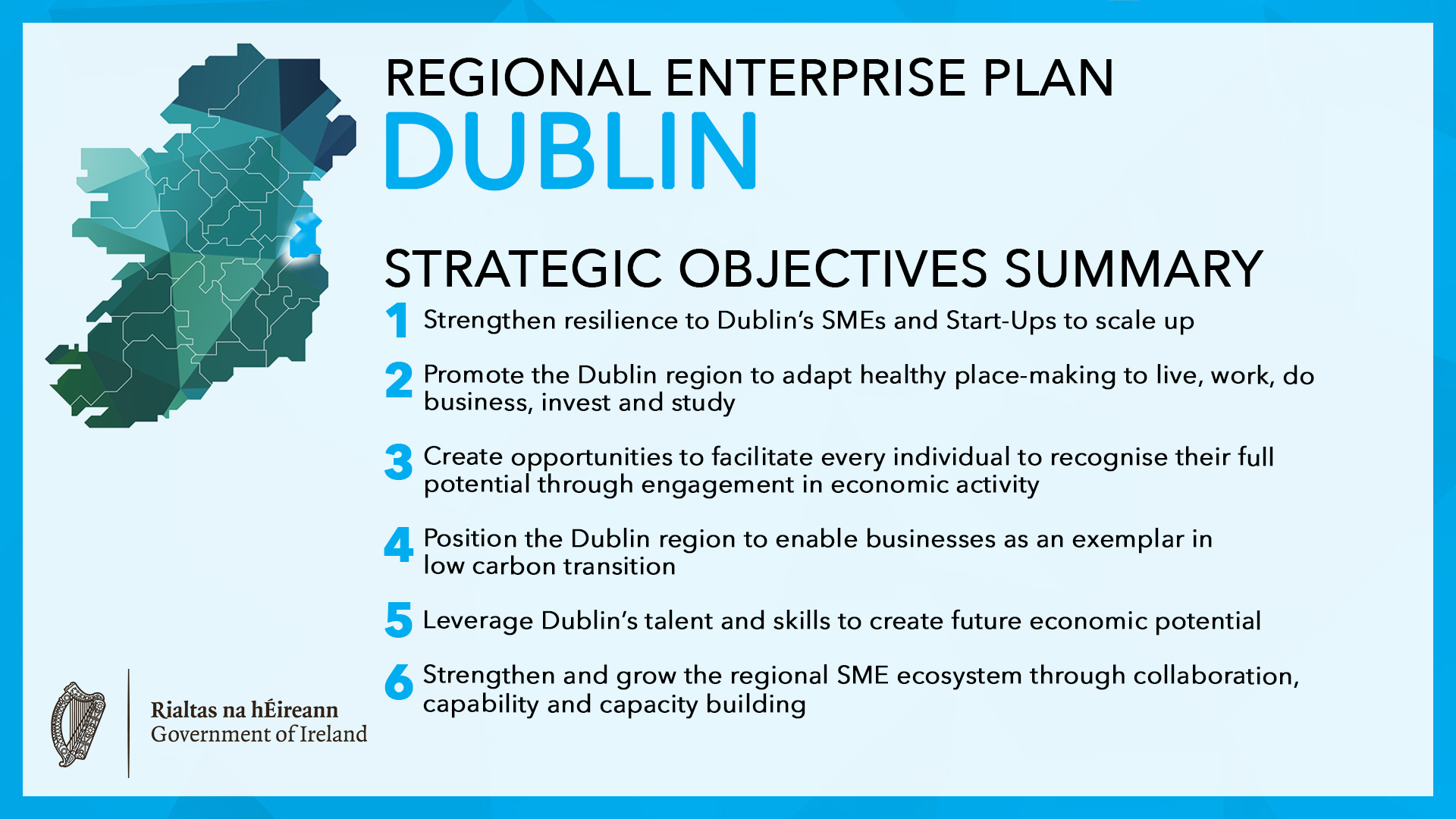 Dublin Regional Enterprise Plan 2022 Dublin Regional Enterprise Plan 2022