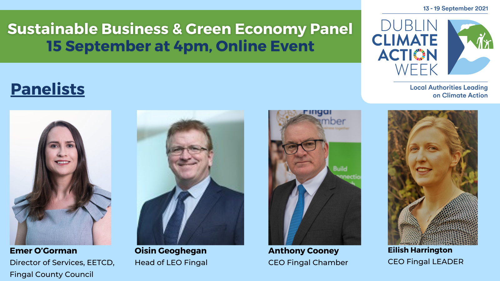 Sustainable Business and Green Economy Panel